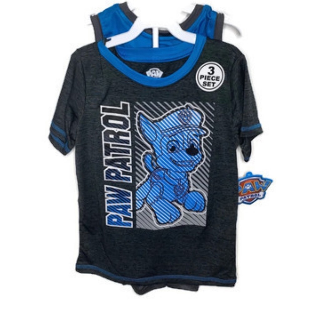 6 Paw Patrol 3piece Set outfit chase German Shepherd